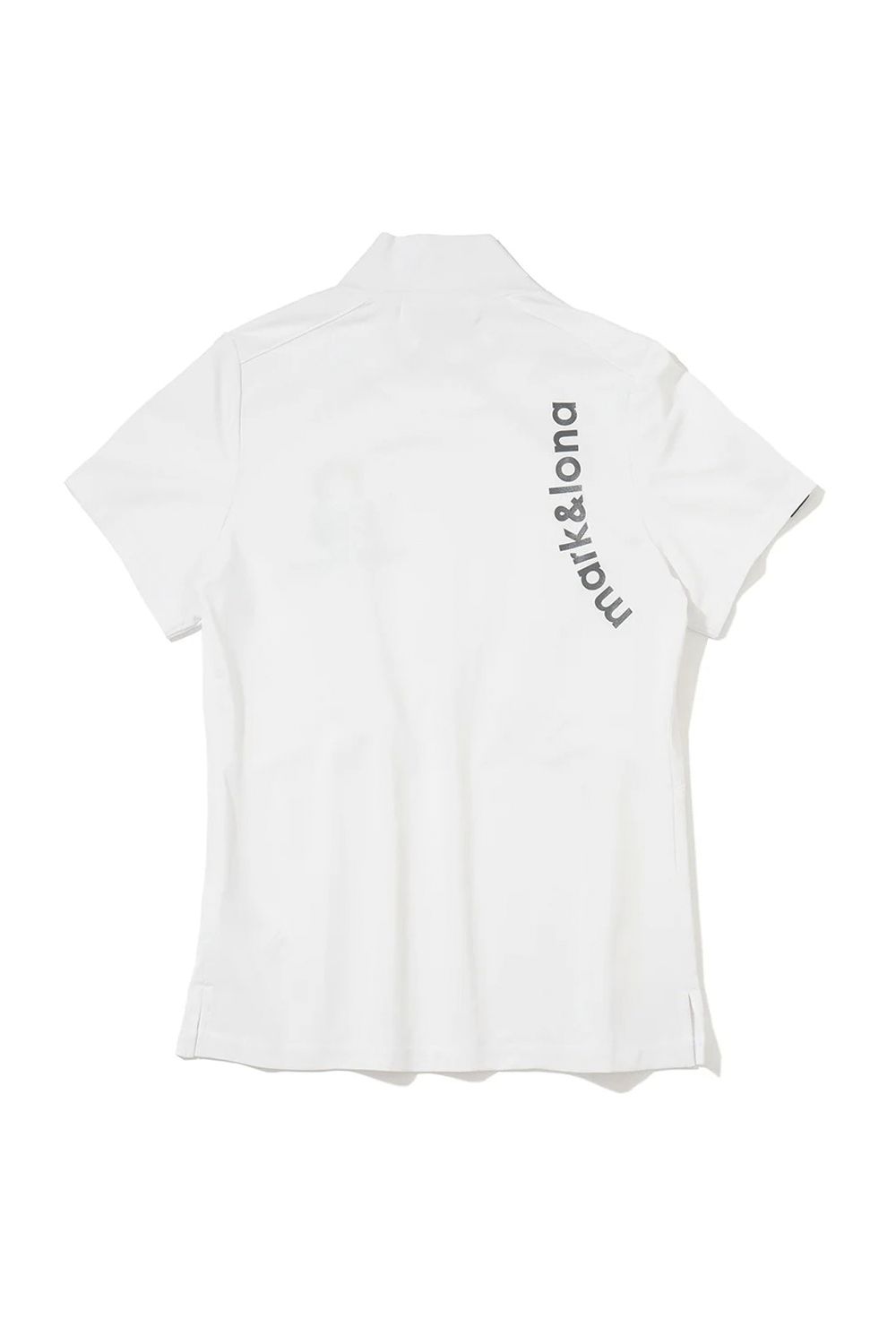 【26SS】【レディース】 ELMT SCULPTED MOCK TEE / 配色ライン ウエストギャザー 半袖モックネックTシャツ (ホワイト)