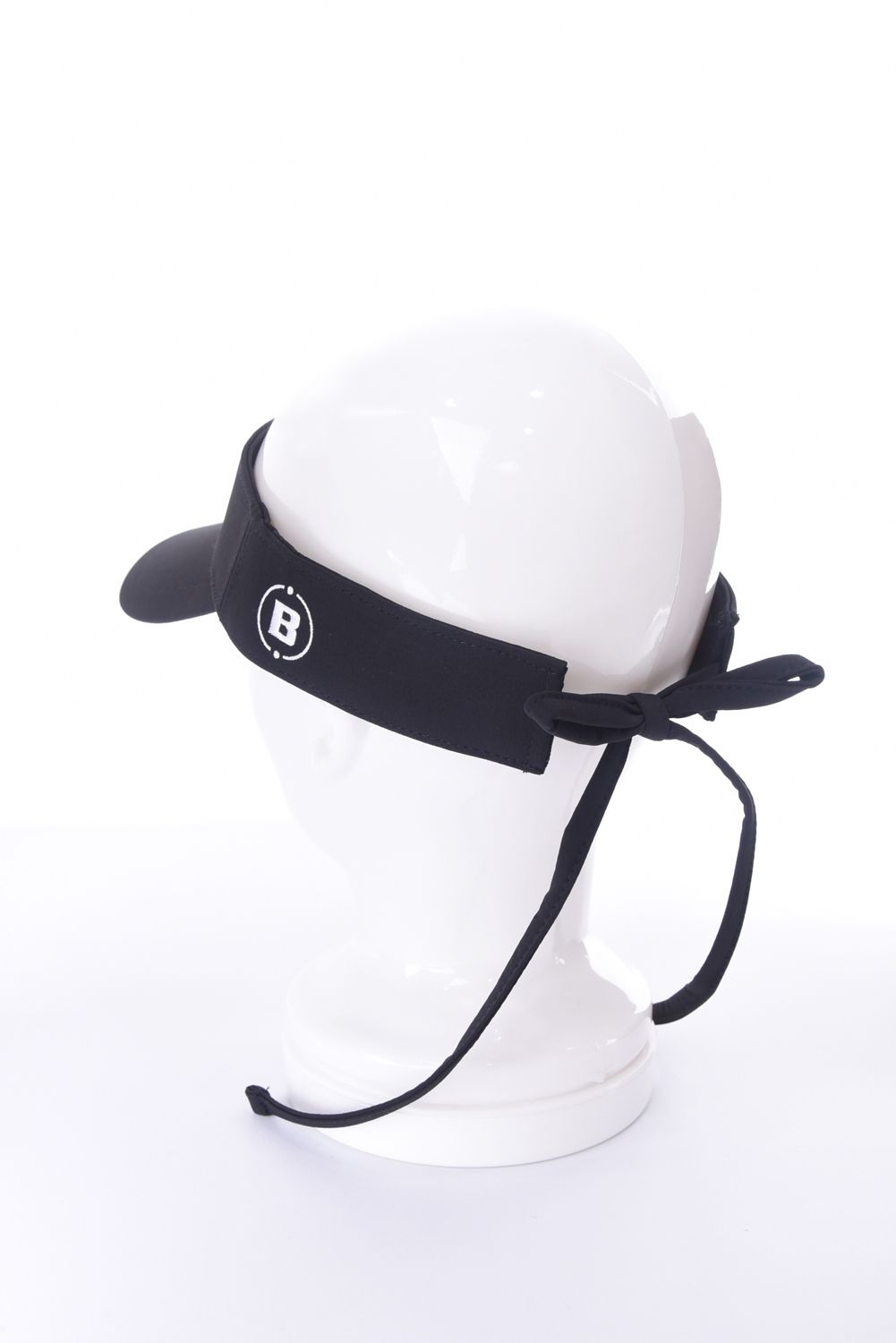 【26SS】【レディース】 WOMEN’S SMALL LOGO RIBBON VISOR / ブランドロゴ バックリボン リボンサンバイザー (ブラック)