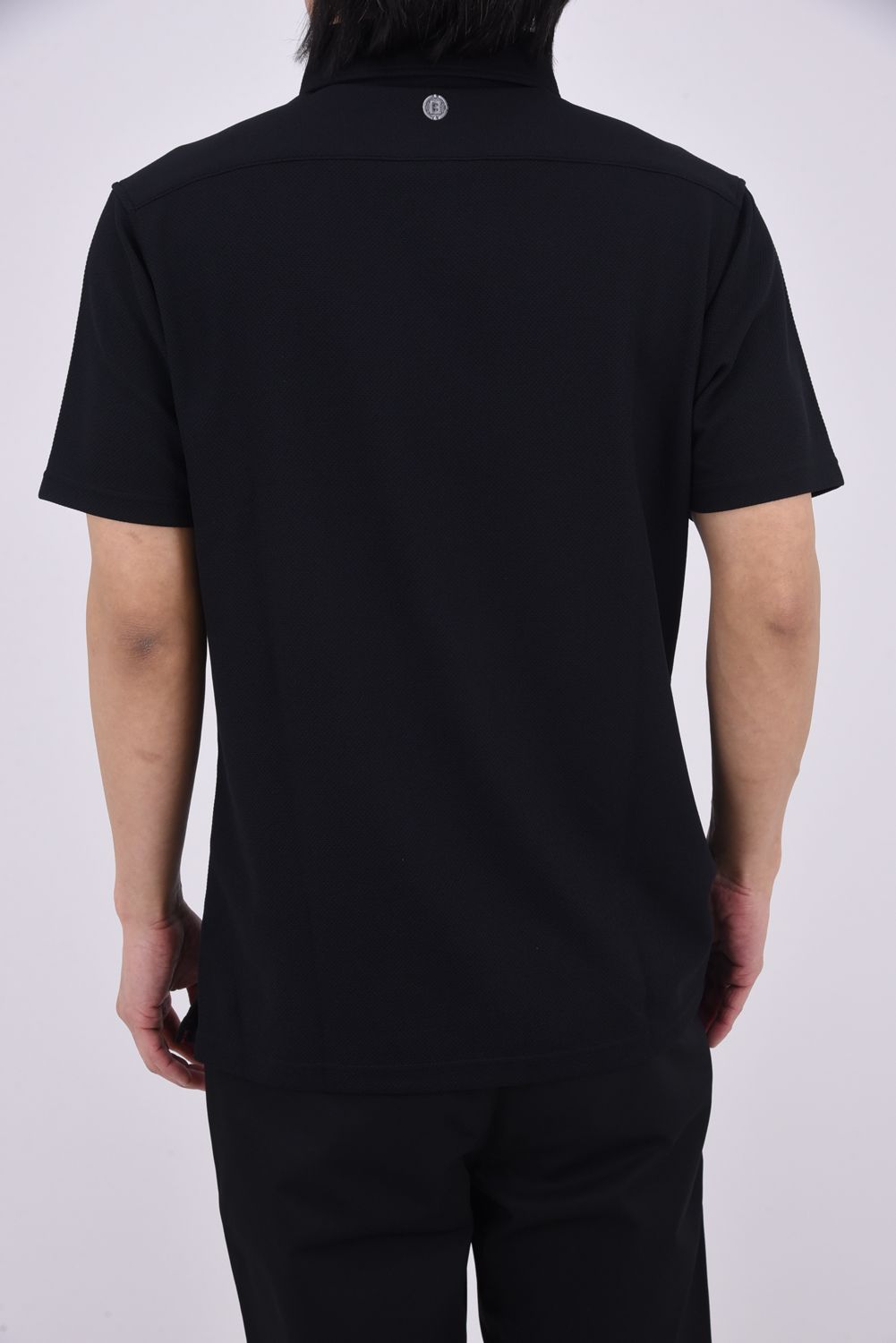 【26SS】 MEN'S DRESS BD SHIRT / ベーシック ボタンダウンカラー ポロシャツ (ブラック)