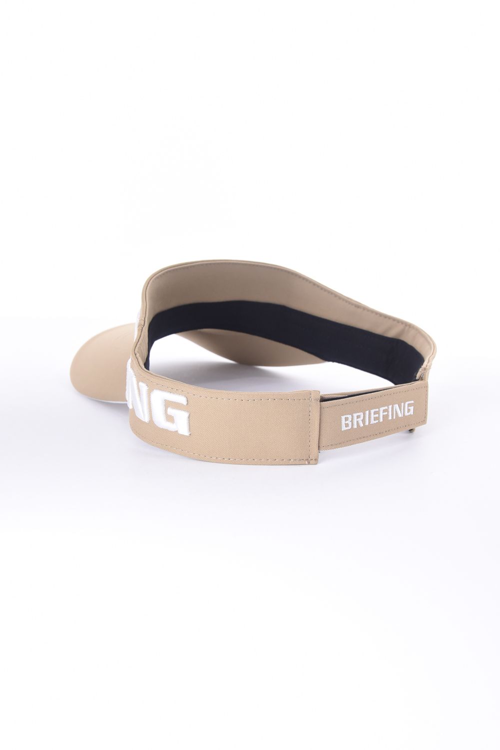 【26SS】 MEN’S ROUND LOGO VISOR / アシンメトリー ラウンドロゴ サンバイザー (ベージュ)