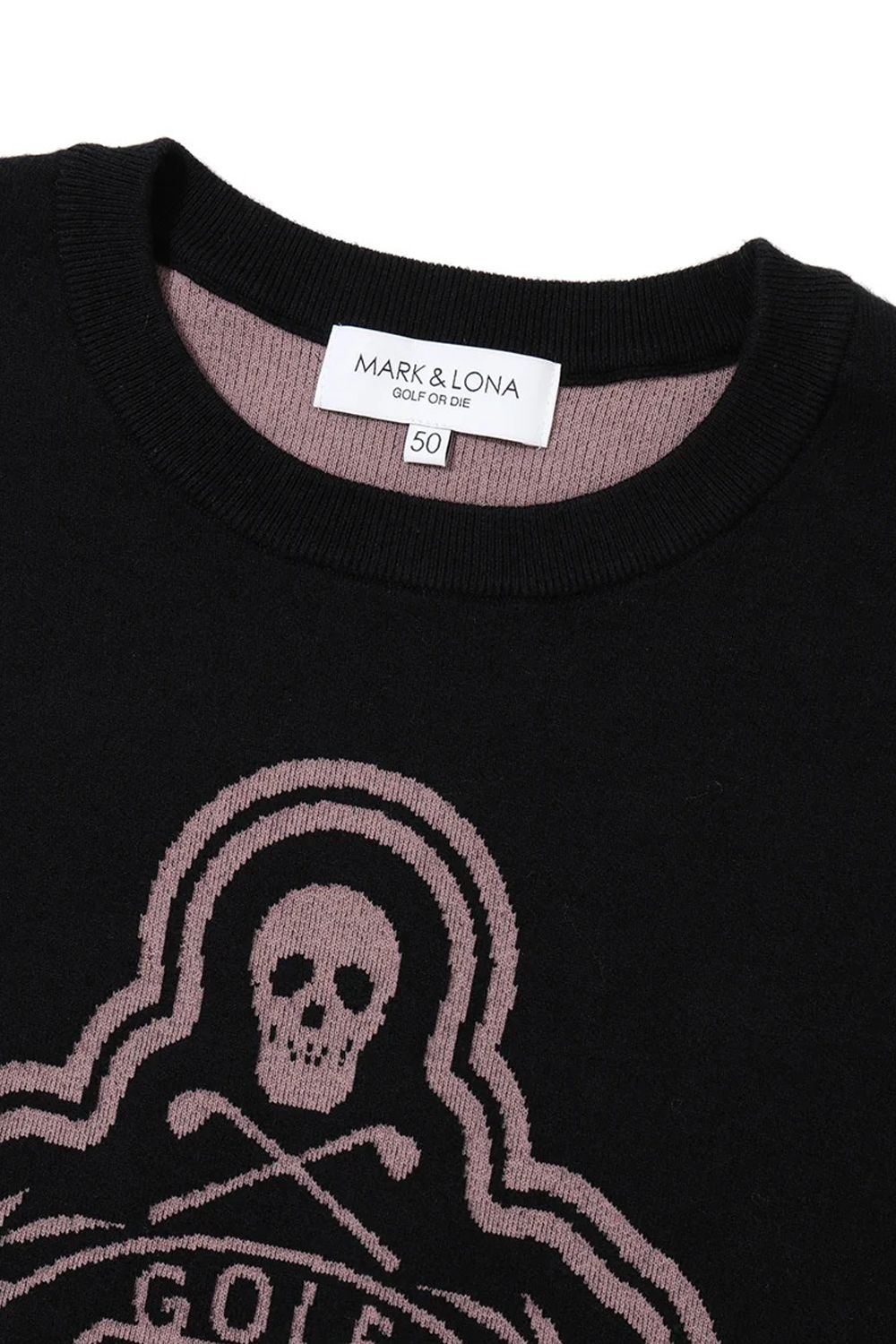 【26AW】 TRIUMPH CASHMERE BLEND KNIT / チャンピオンシップエンブレム カシミヤブレンド ニットプルオーバー (ブラック)