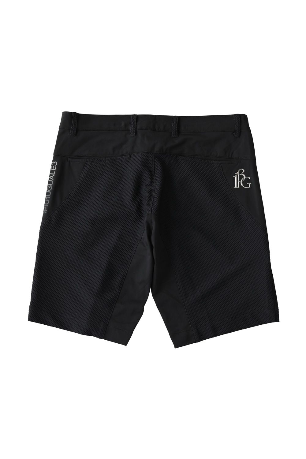 【25SS】 113 GOLF MESH SHORTS / ROICA素材 メッシュ ショートパンツ (ブラック)