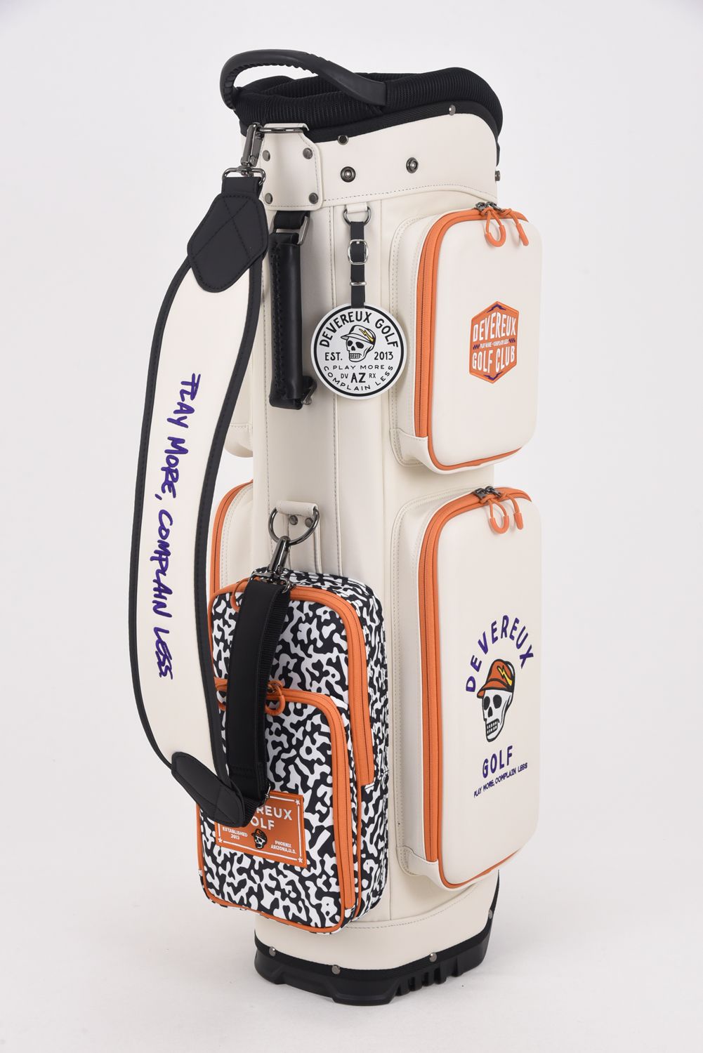 【銀行振込・代金引換不可】【返品・交換不可】 SOUTHWEST DEEP SIDE POCKET CADDIE BAG / ディープサイドポケット スタンドタイプ キャディバッグ (ホワイト)