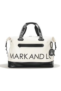 【26SS】【T-LINE】 VELOCITY TRAVEL DUFFLE BAG / モノトーン シンセティックレザー 2WAYボストンバッグ (ホワイト)