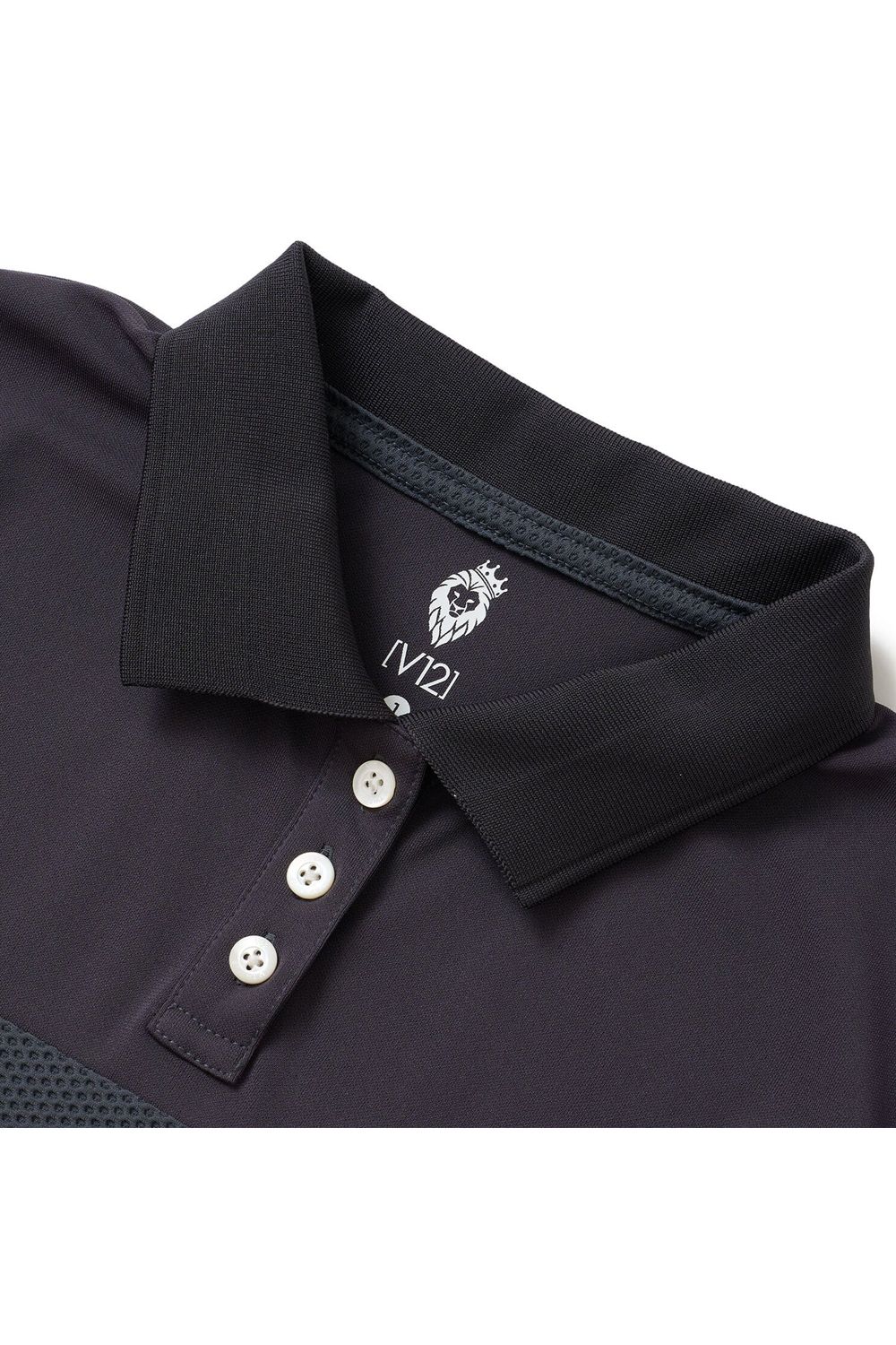 【26SS】【レディース】 AIRY AWA POLO / ワッフル生地 異素材切り替え ポロシャツ (グレー)