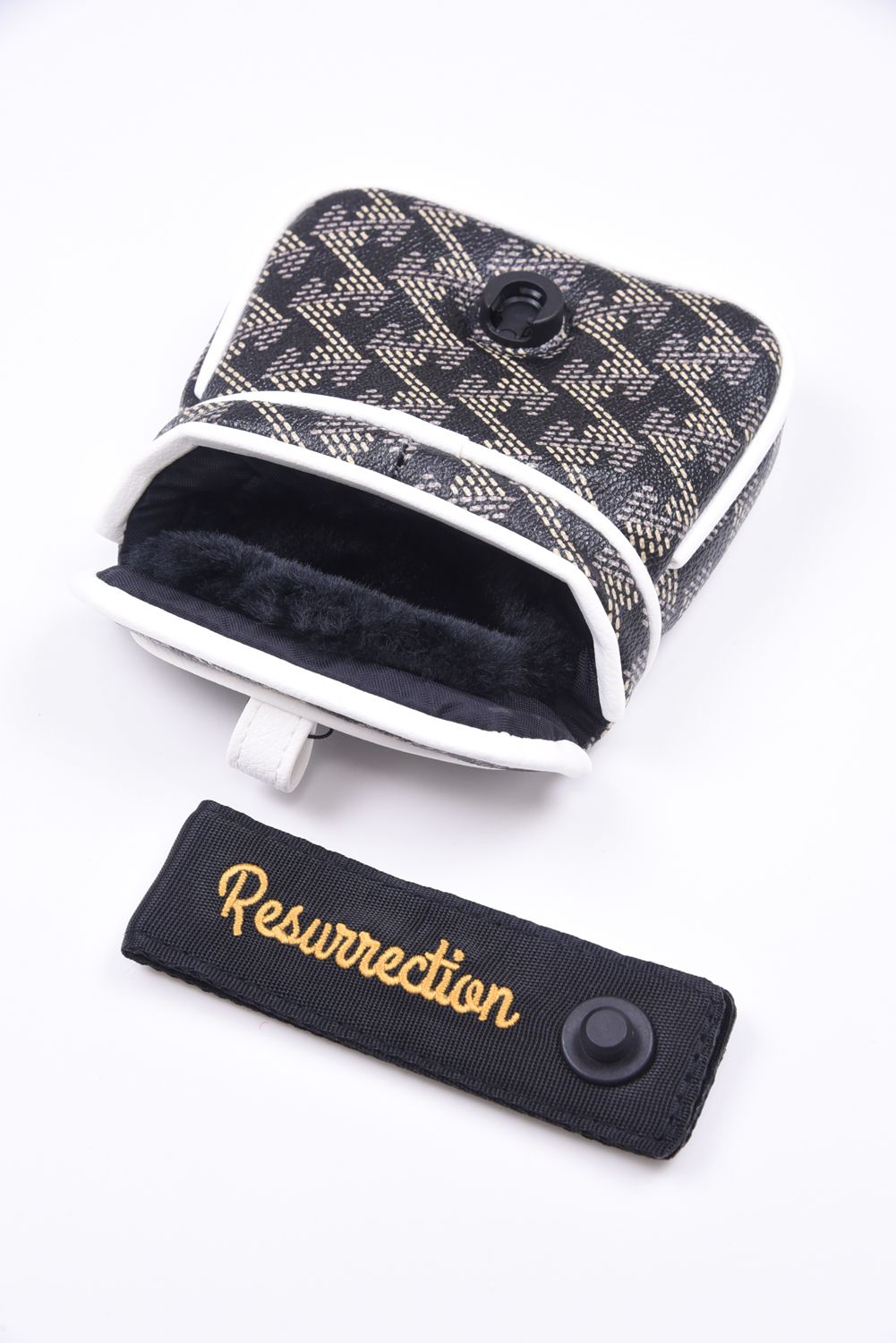 Putter Cover (Mallet) No.2 / ブランドオリジナル テキスタイル パターカバー マレットタイプ (チェスブラック)*