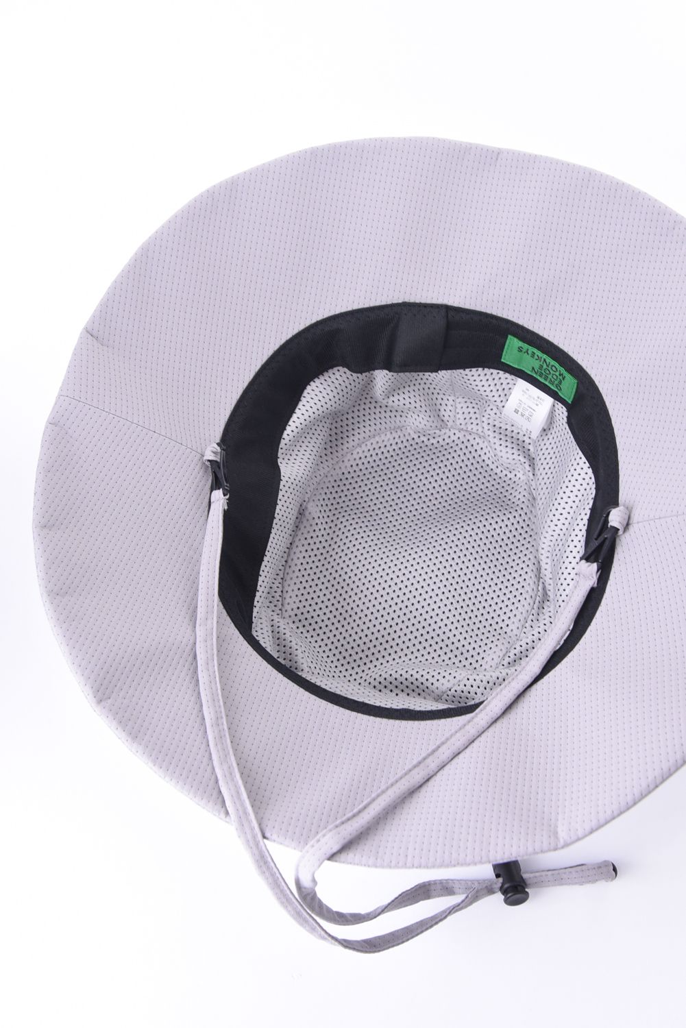【26SS】 BUCKET HAT / モンキー刺繍ワッペン バケットハット (ライトグレー)