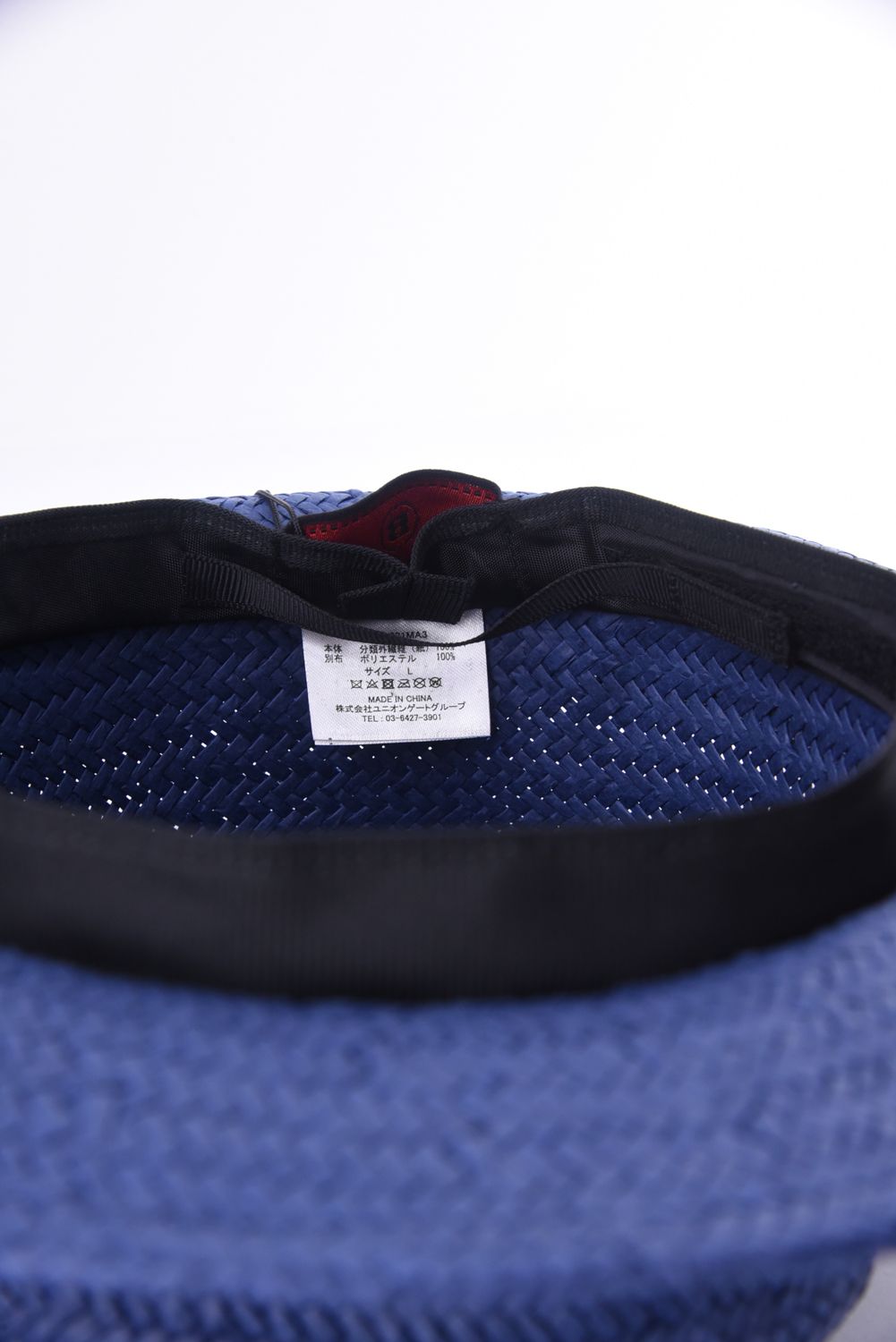新品　BRIEFING MENS STRAW HAT ネイビー　M BRIEFING - MS STRAW HAT / ロゴ ペーパー素材 ストローハット