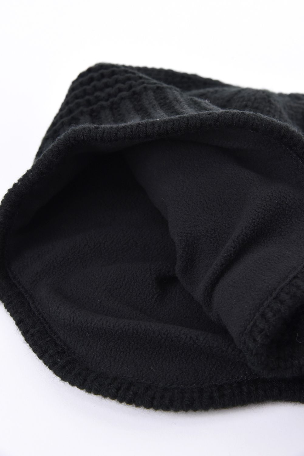 【26AW】 EAR WARMER KNIT CAP / イヤーウォーマー ニットキャップ  (ブラック)