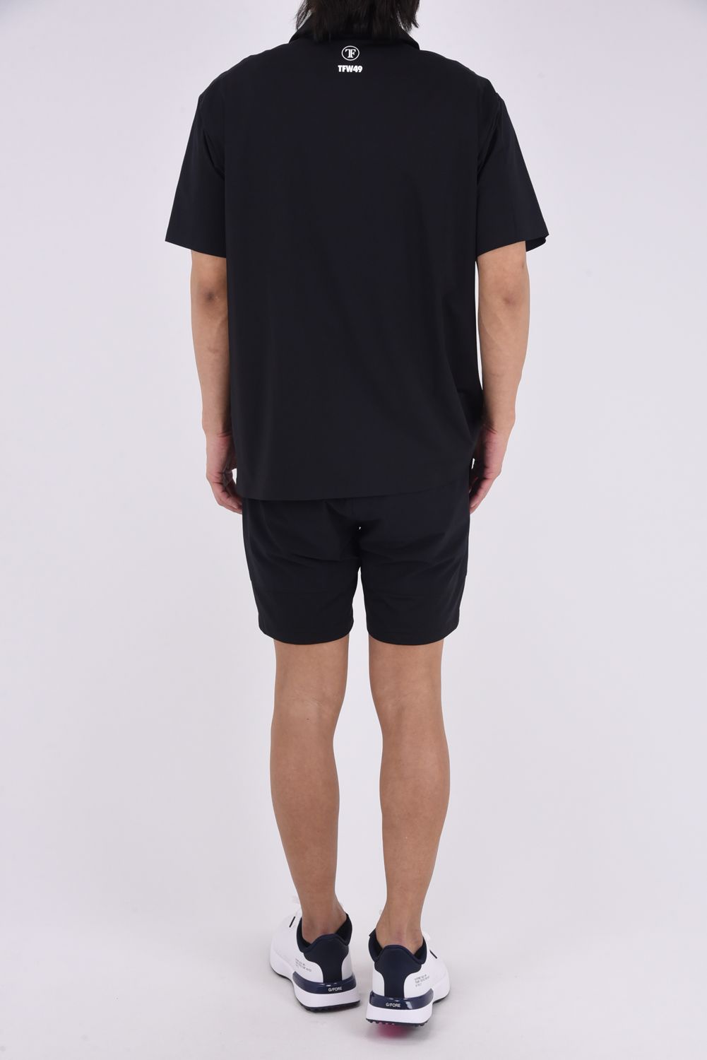 【26SS】 COMBINATION SHORTS / 接触冷感 異素材切り替え ショートパンツ (ブラック)