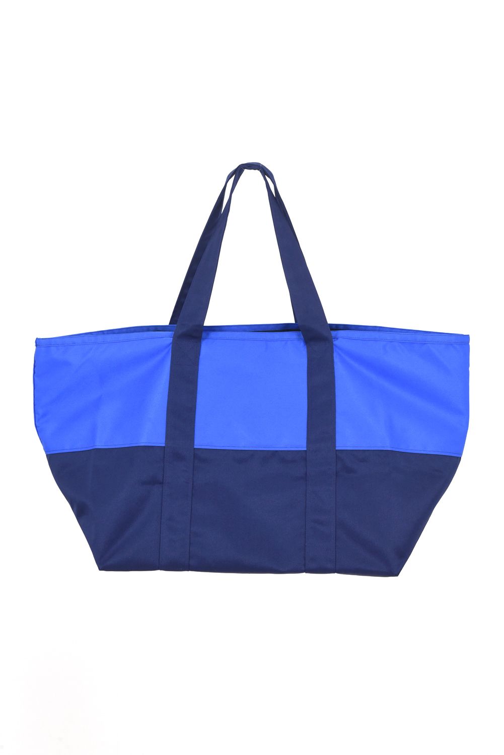 WATER REPELLENT BIG TOTE BAG / 撥水素材 ツートーン BIGトートバッグ (ブルー)