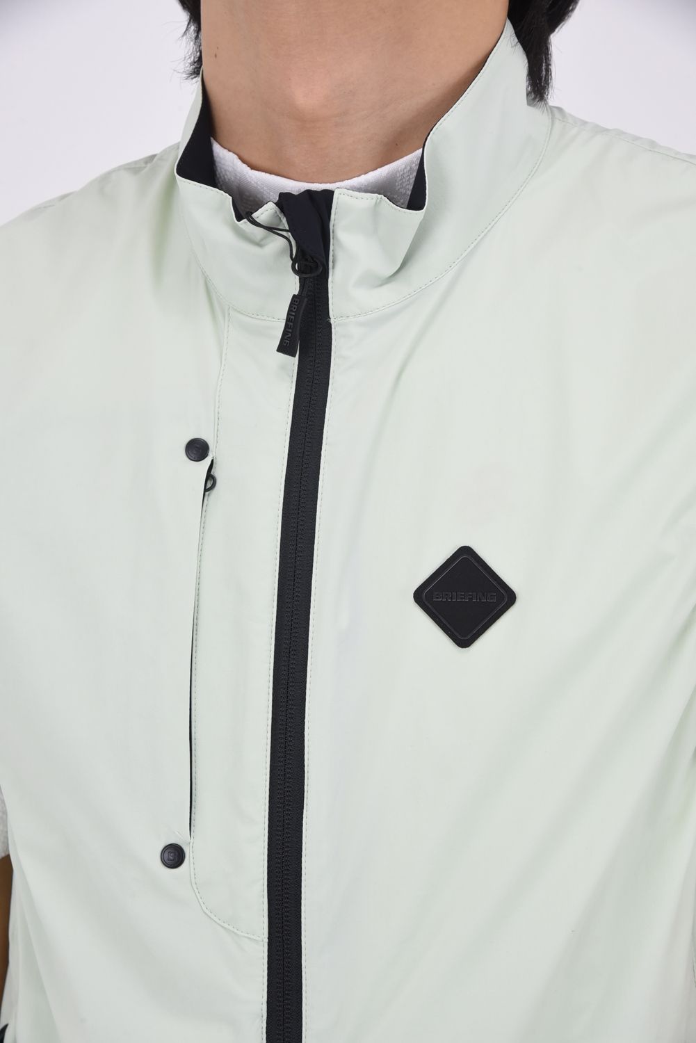 【26SS】 MEN'S POCKTABLE WIND VEST / 4WAYストレッチタフタ ポケッタブル ライトベスト (セージグリーン)