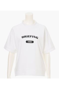 【26SS】【レディース】 WOMEN’S COLLEGE LOGO HIGHNECK / カレッジロゴ リラックスフィット モックネックTシャツ (ホワイト)