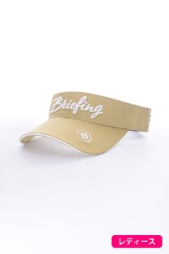 【レディース】WOMENS BASIC VISOR / ロゴ刺繍 ベーシック サンバイザー (ベージュ)