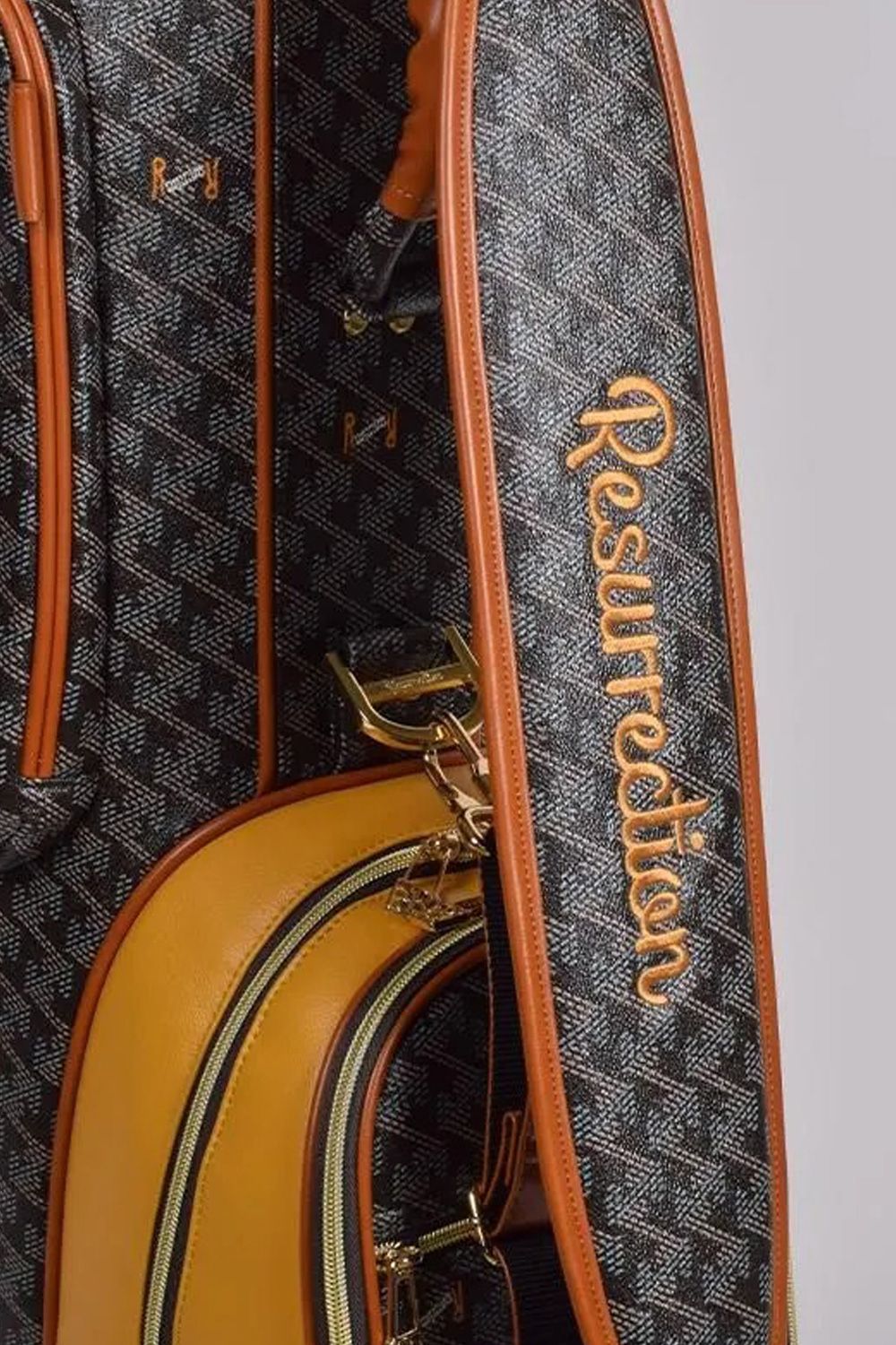 【銀行振込・代金引換不可】【返品・交換不可】【10周年記念カラー】 RALLINA  No.3 (ラリーナ) / ブランドオリジナルテキスタイル カートタイプ キャディバッグ (クラシックブラック)*