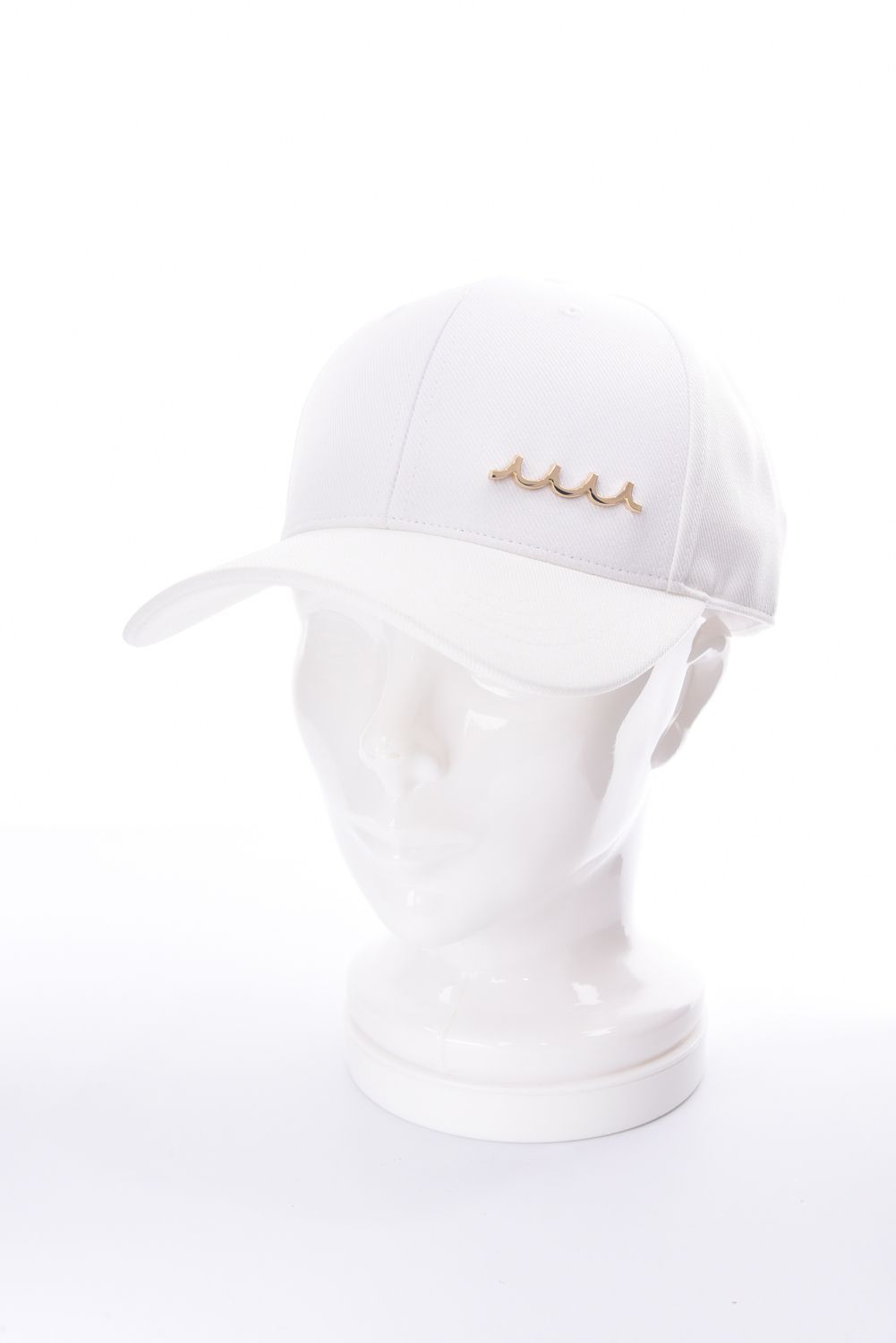 WAVE PLATE CAP / ロゴ プレート キャップ (ホワイト)