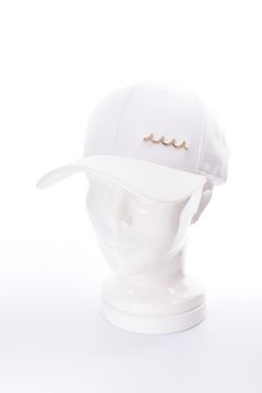 WAVE PLATE CAP / ロゴ プレート キャップ (ホワイト)