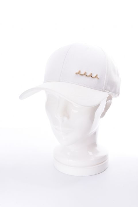 WAVE PLATE CAP / ロゴ プレート キャップ (ホワイト)