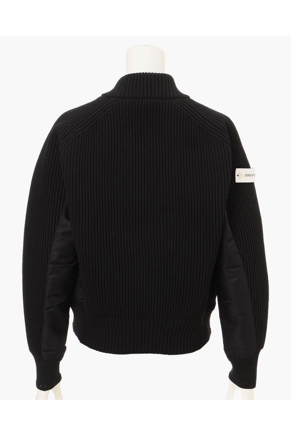 【26AW】【レディース】 WOMEN’S WINDBLOCK DOCKING RIB KNIT JACKET / 畦編みニット&ナイロンツイル ハイブリッドジャケット (ブラック)