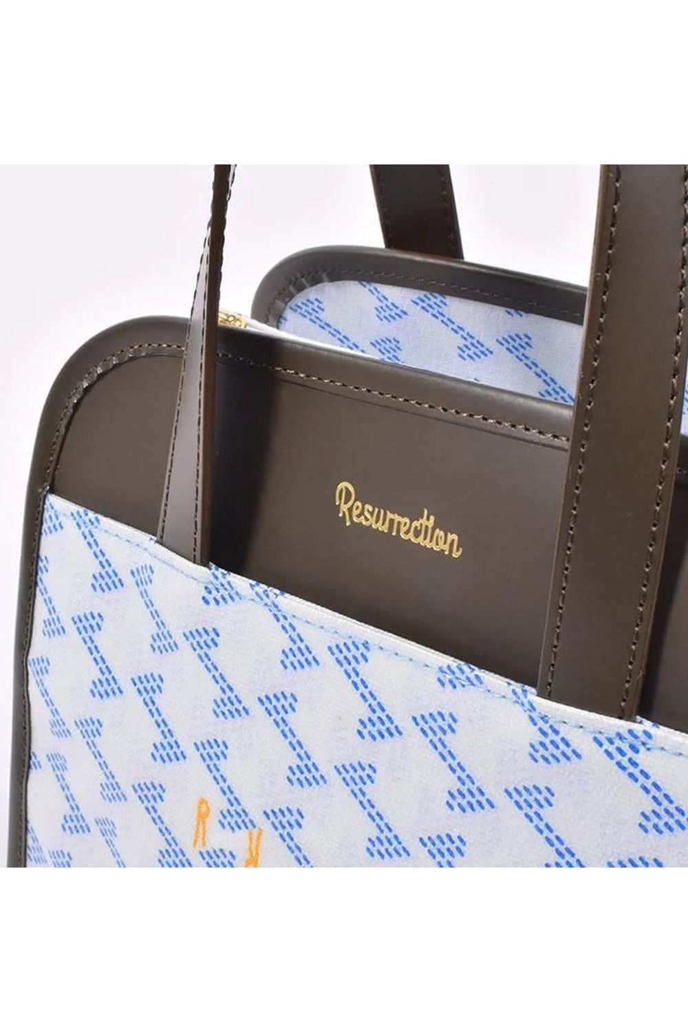 【26SS】 LANIUS TETRA (ラニウス テトラ) / ブランドオリジナルテキスタイル スリム カートバッグ (アクア)*