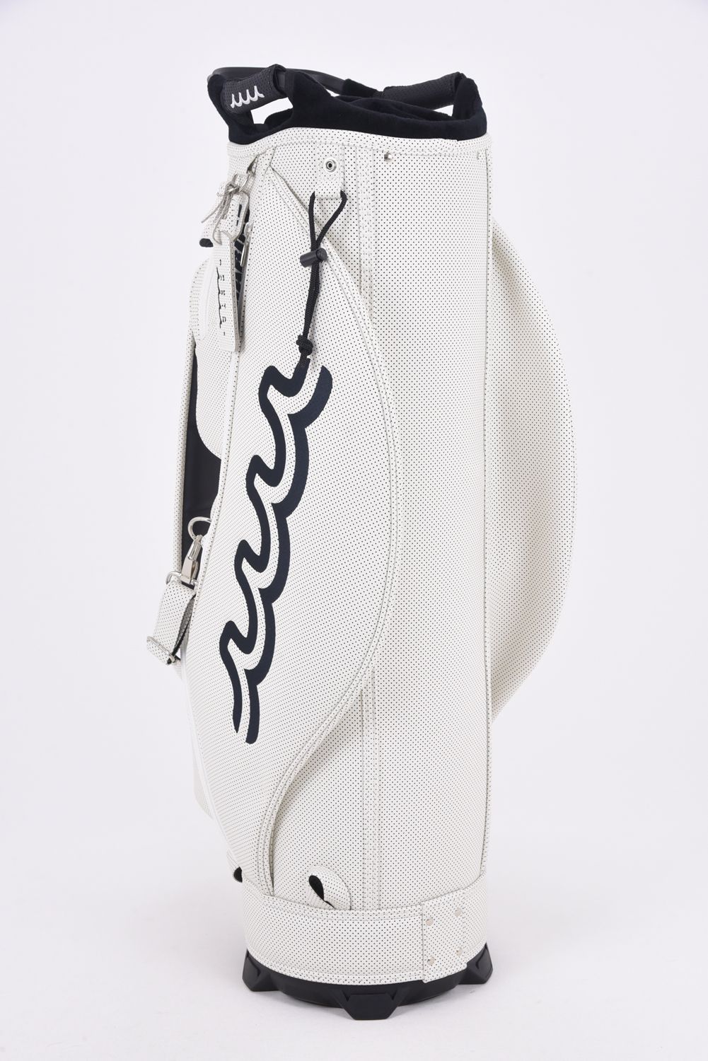 【26SS】【銀行振込・代金引換不可】【返品・交換不可】 CADDY BAG & HEAD COVER / パンチングエシカルレザー カートタイプ キャディバッグ&ヘッドカバーセット (ホワイト)