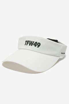 TAFFETA SUN VISOR / ブランドロゴ サンバイザー (ホワイト)