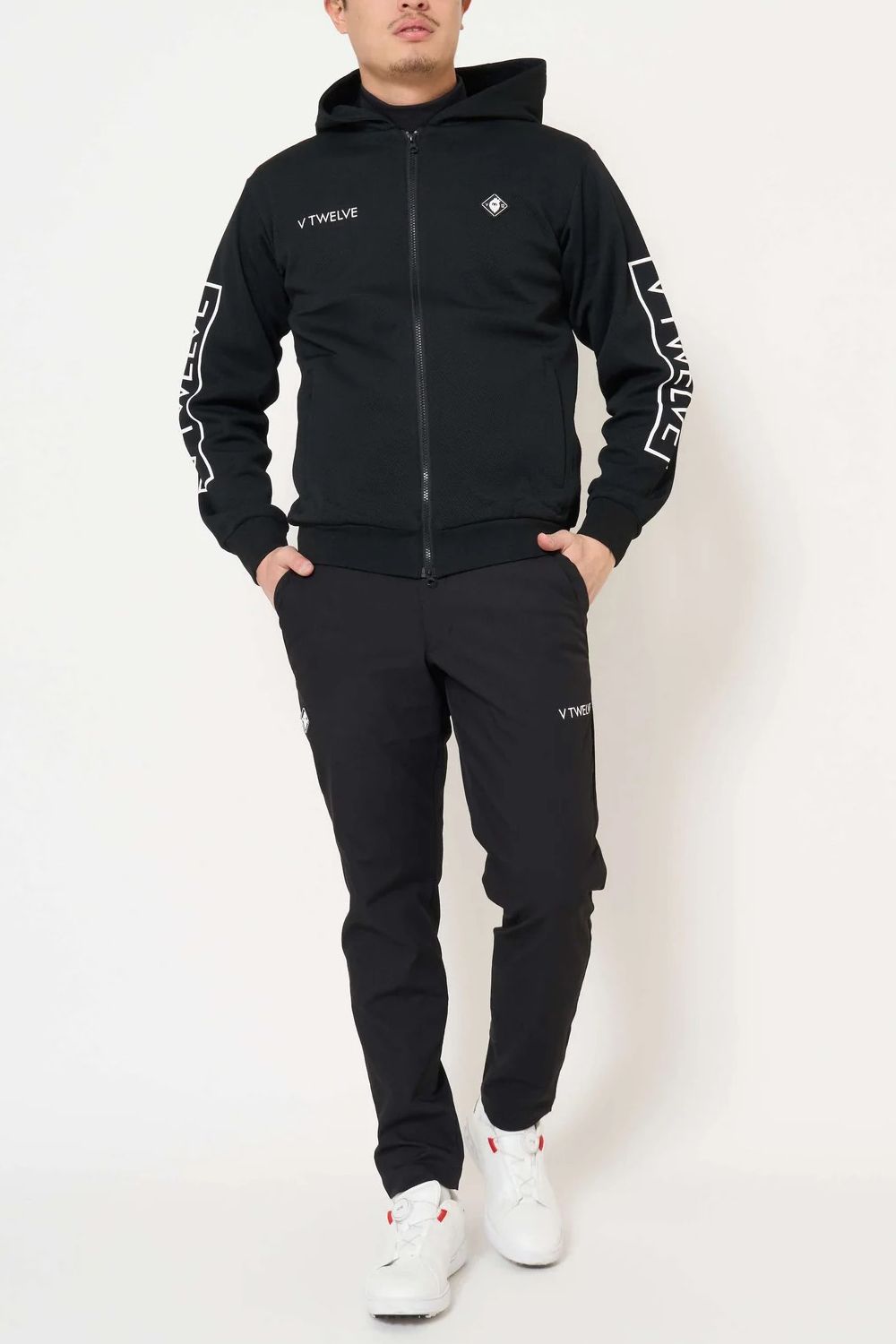 【26AW】 OH SB PARKA / サイドボックスロゴ バックプリント ジップアップパーカー (ブラック)