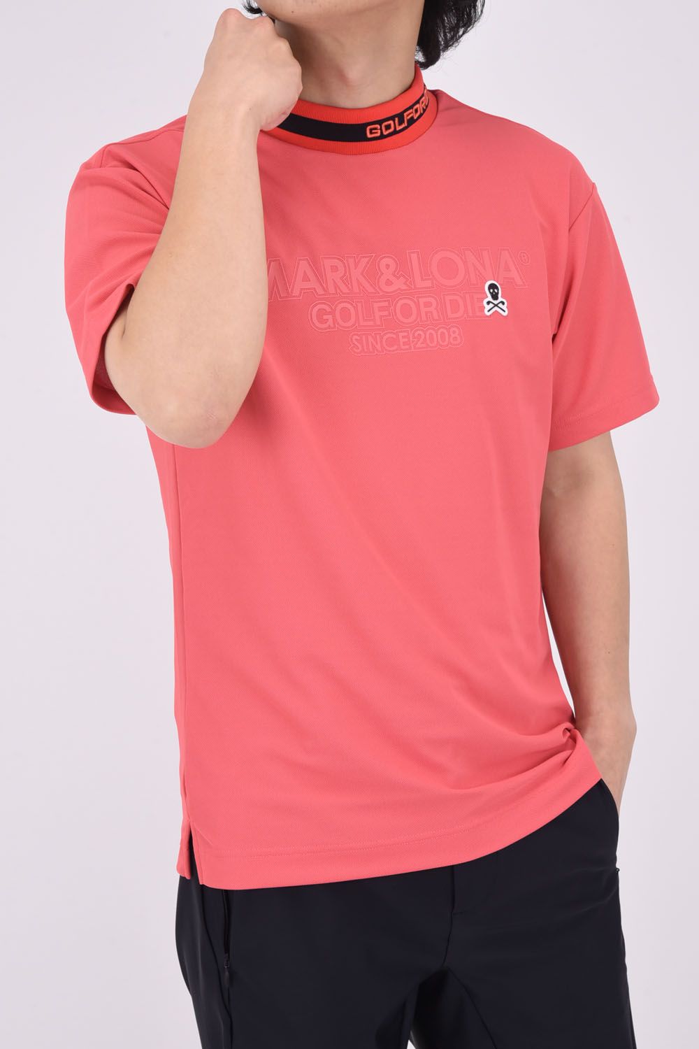 MARK&LONA - NERVE MOCK TEE / ドライタッチ モックネックT