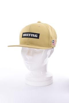 【26AW】 MEN’S BOX LOGO FLAT VISOR CAP / ボックスロゴ刺繍 フラットキャップ (ベージュ)