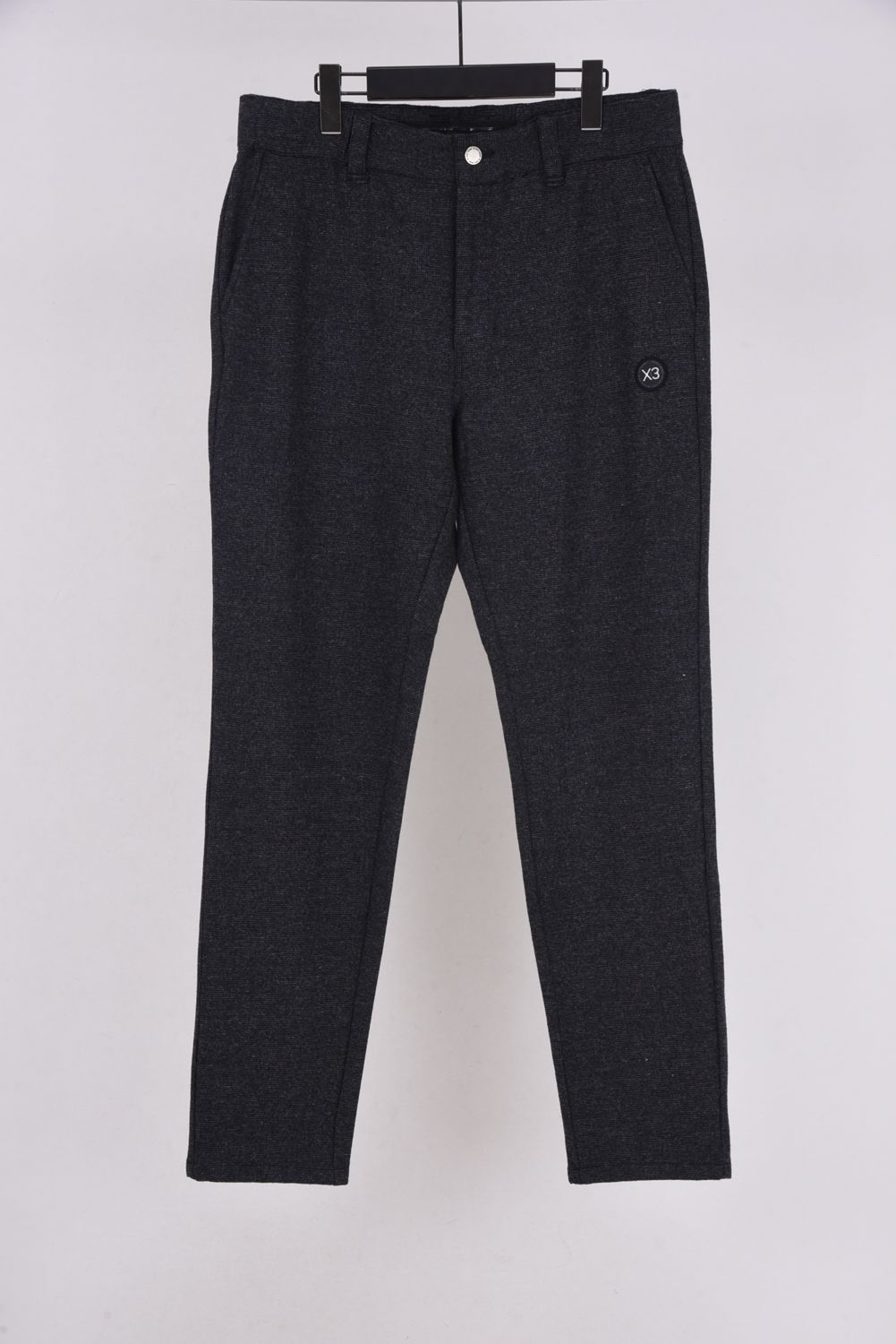【25AW】 HOUNDSTOOTH TAPERED PANTS / 千鳥柄 テーパード パンツ (ブラック)