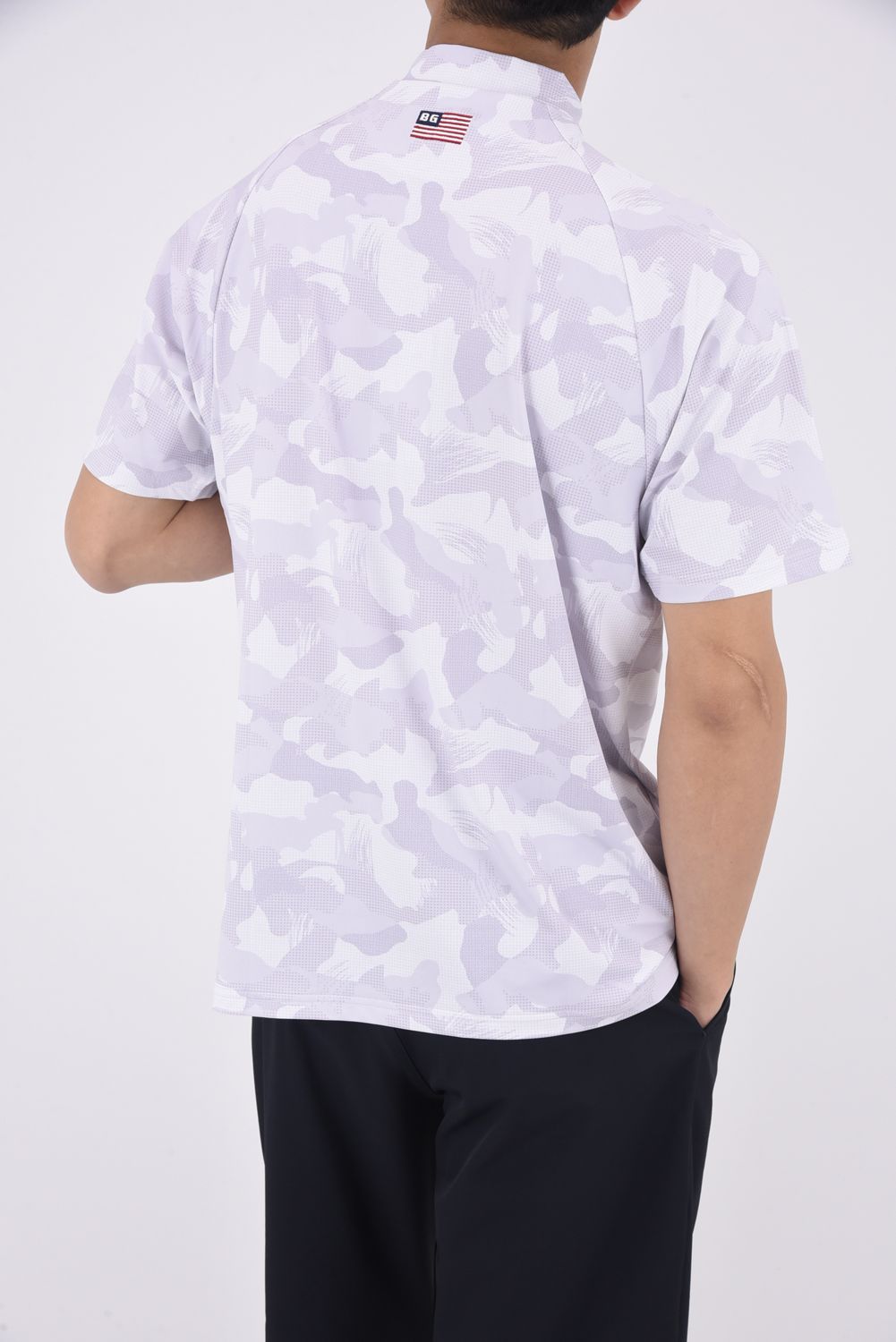 BRIEFING - ブリーフィングゴルフ　MENS CAMOFLA POLO BRIEFING - MENS CAMOUFLAGE HIGH NECK RELAXED FIT/ カモフラ