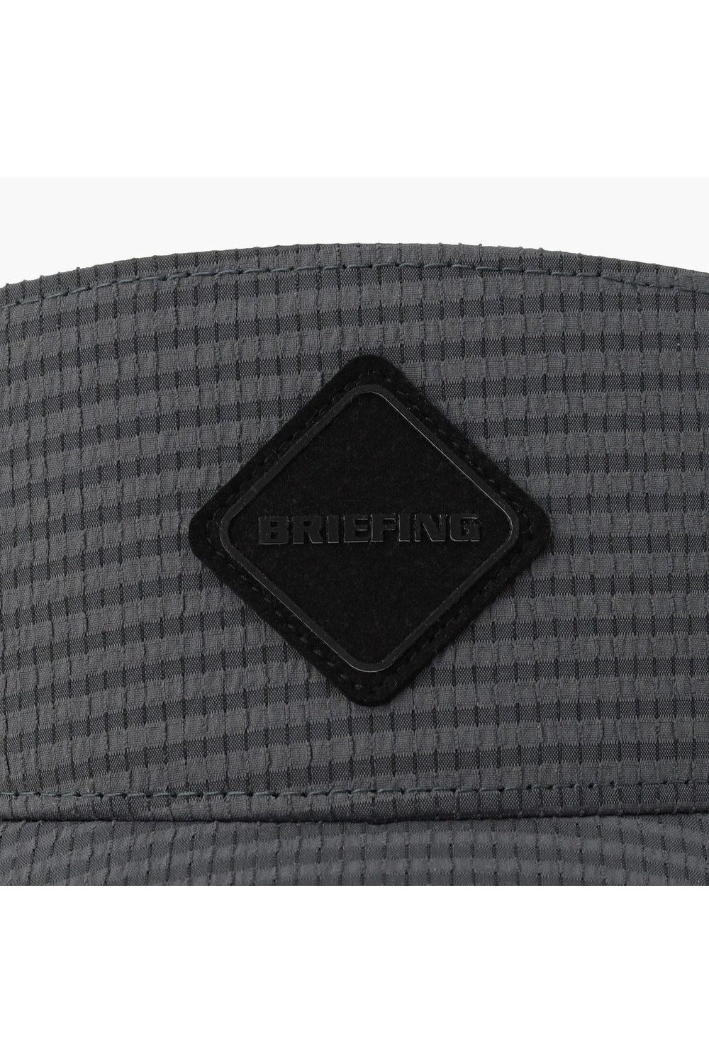 【26SS】 MEN’S SEERSUCKER VISOR / シアサッカー ダイヤモンドロゴ サンバイザー (チャコール)