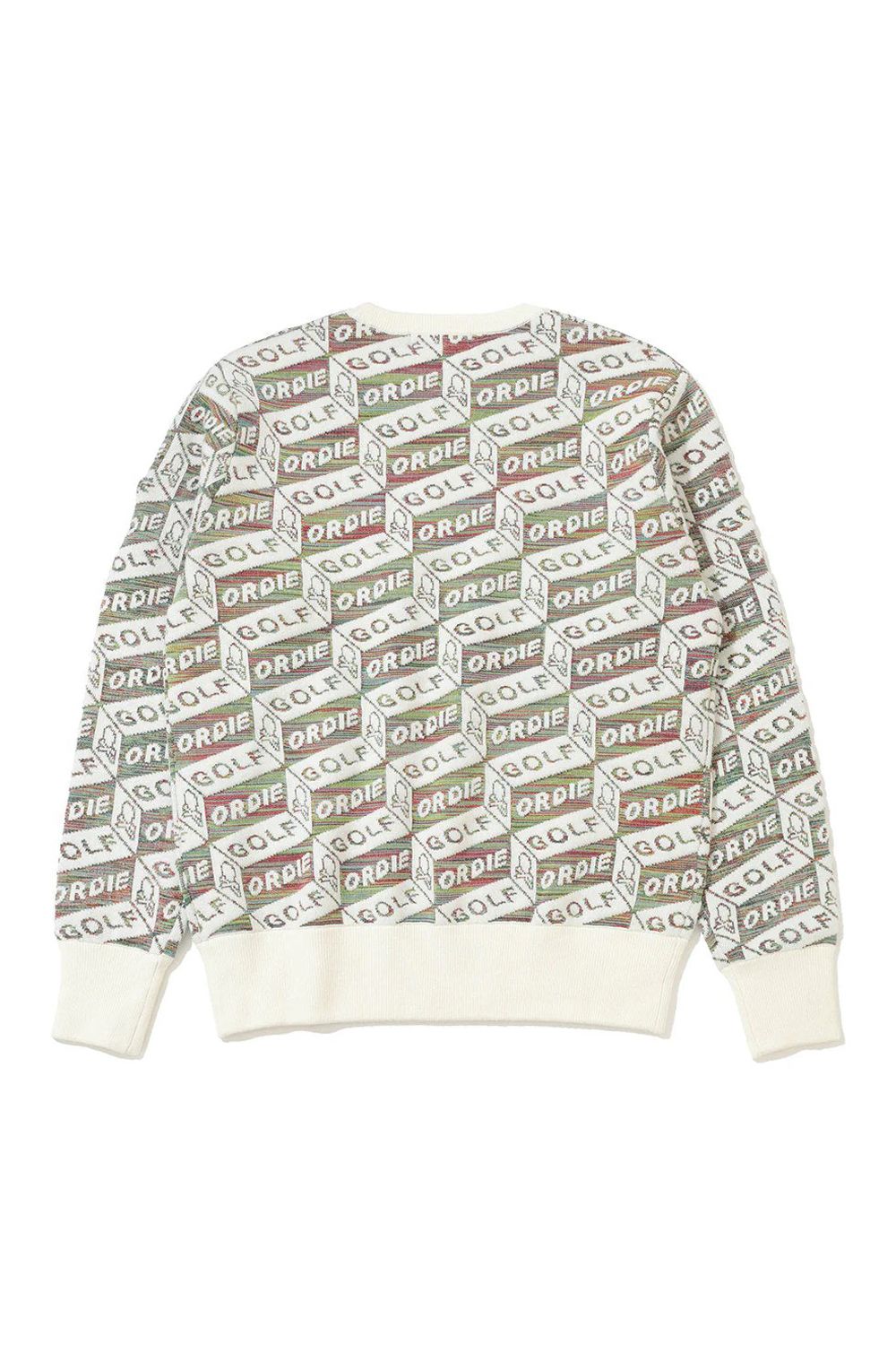 【2025AW 木村拓哉さん着用 VOL.5】 DÉPÊCHE GEOMETRY JACQUARD KNIT / ジオメトリックパターン プルオーバーニット (オフホワイト)