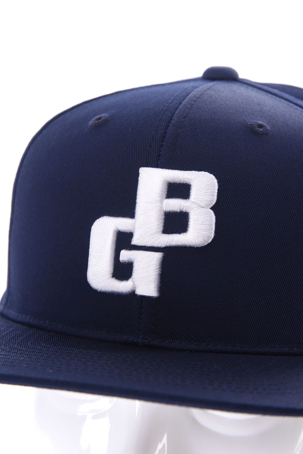 【26SS】 MEN’S BG LOGO FLAT VISOR CAP / BGロゴ フラットキャップ (ネイビー)