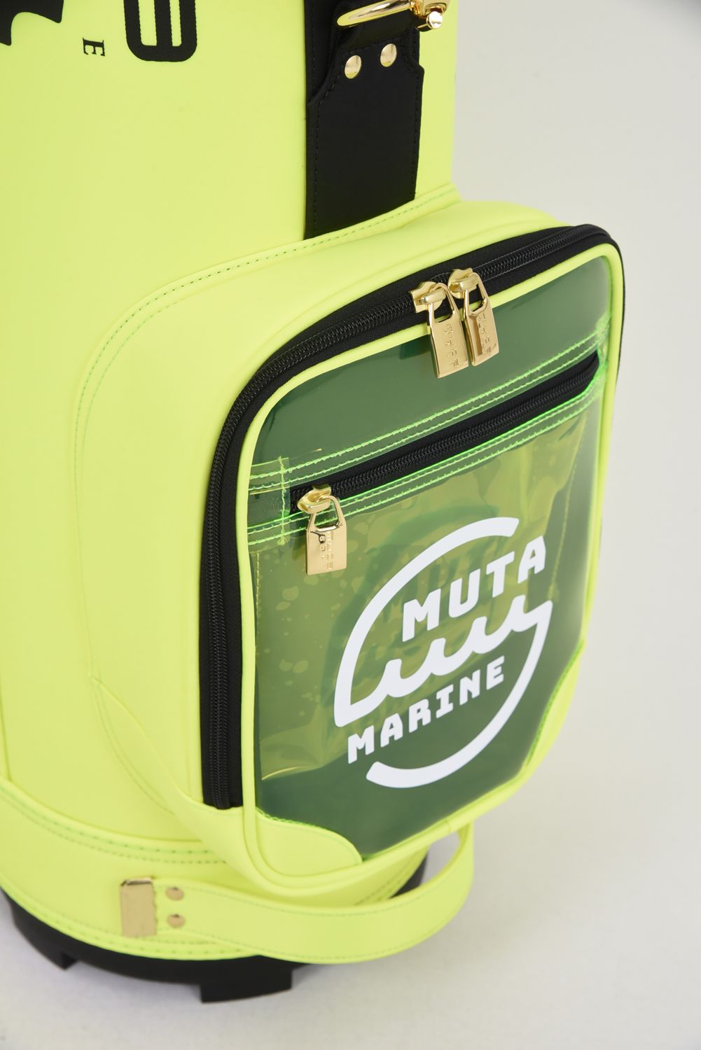 【銀行振込・代金引換不可】【返品・交換不可】 CADDY BAG & COVER / ナイロン×クリア キャディバッグ&ヘッドカバーセット (イエロー)