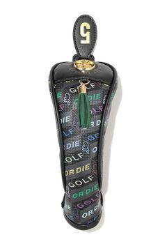 DÉPÊCHE UTILITY COVER / ジオメトリックパターン シンセティックレザー ユーティリティカバー (ブラック)