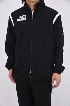 【25AW】 LIP STRETCH ZIP JACKET / ブランドロゴ ジップアップジャケット (ブラック)