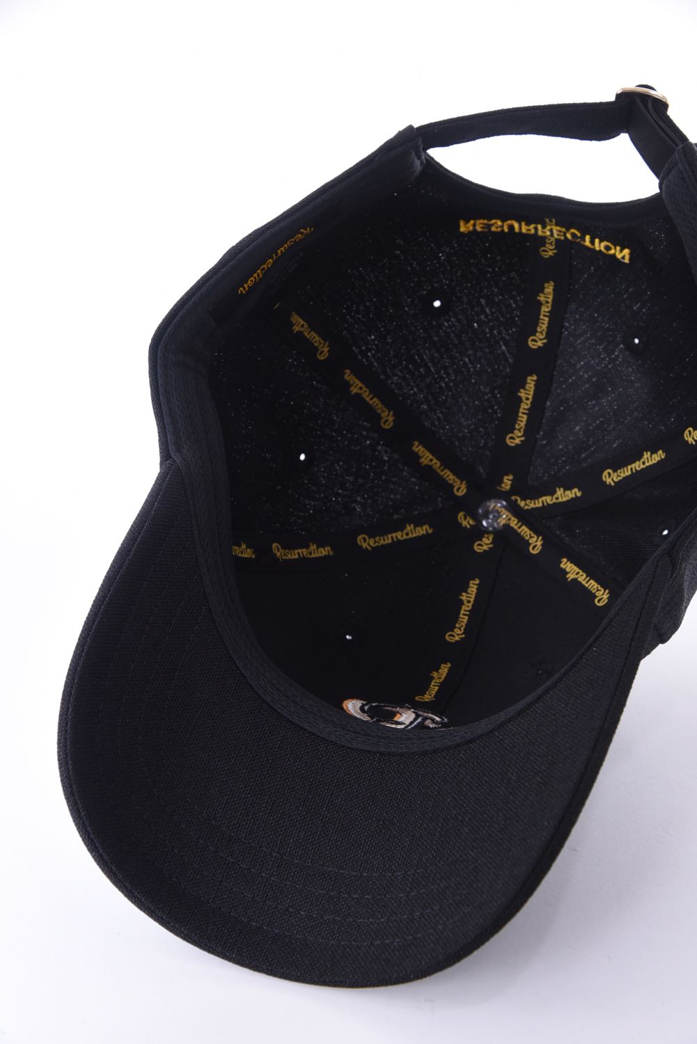 【26SS】 FIVE CONSECUTIVE CAP / リネンライク RRロゴ刺繍 キャップ (ブラック)