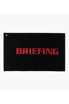 【プレゼント好適品】 LOGO FACE TOWEL BY HIPPOPOTAMUS / ブランドロゴ ループ付き フェイスタオル (ブラック)