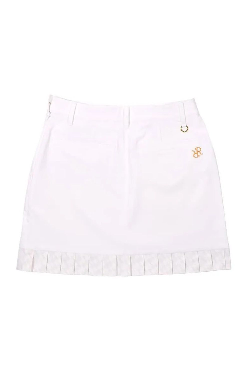 【26SS】【レディース】 GM PRINT NARROW PLEATS SKIRT / GMプリント ナロープリーツ スカート (ホワイト)*