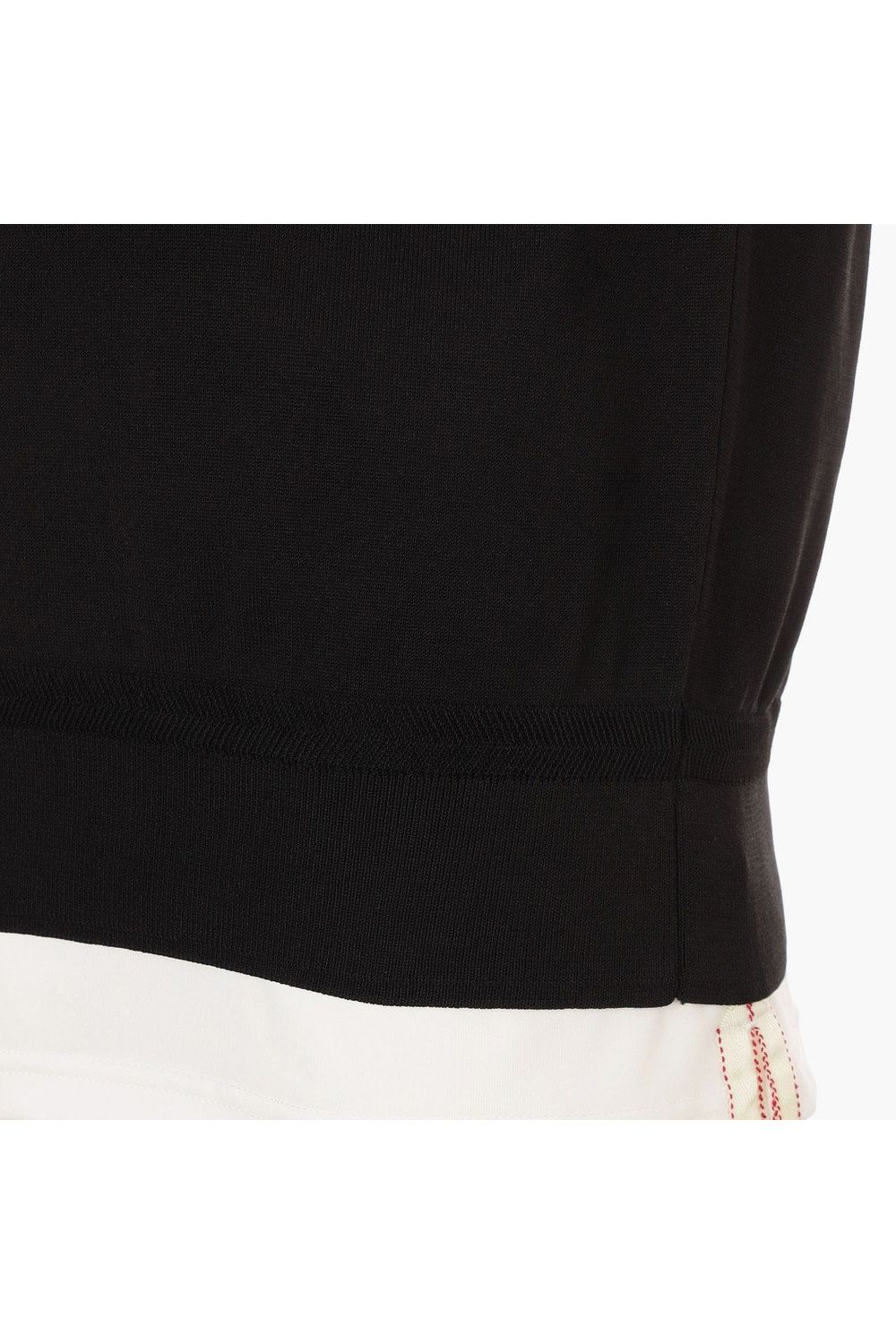 【26SS】 MEN'S WR CREWNECK KNIT VEST / 超撥水糸 ブランドロゴジャカード ニットベスト (ブラック)