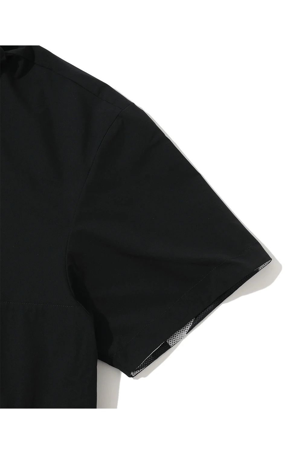 【2026SS 木村拓哉さん着用 VOL.4】 QUADRA AIR MESH 2-WAY PULLOVER / リバーシブル ショートスリーブプルオーバー (ブラック) (3月4日入荷予定)