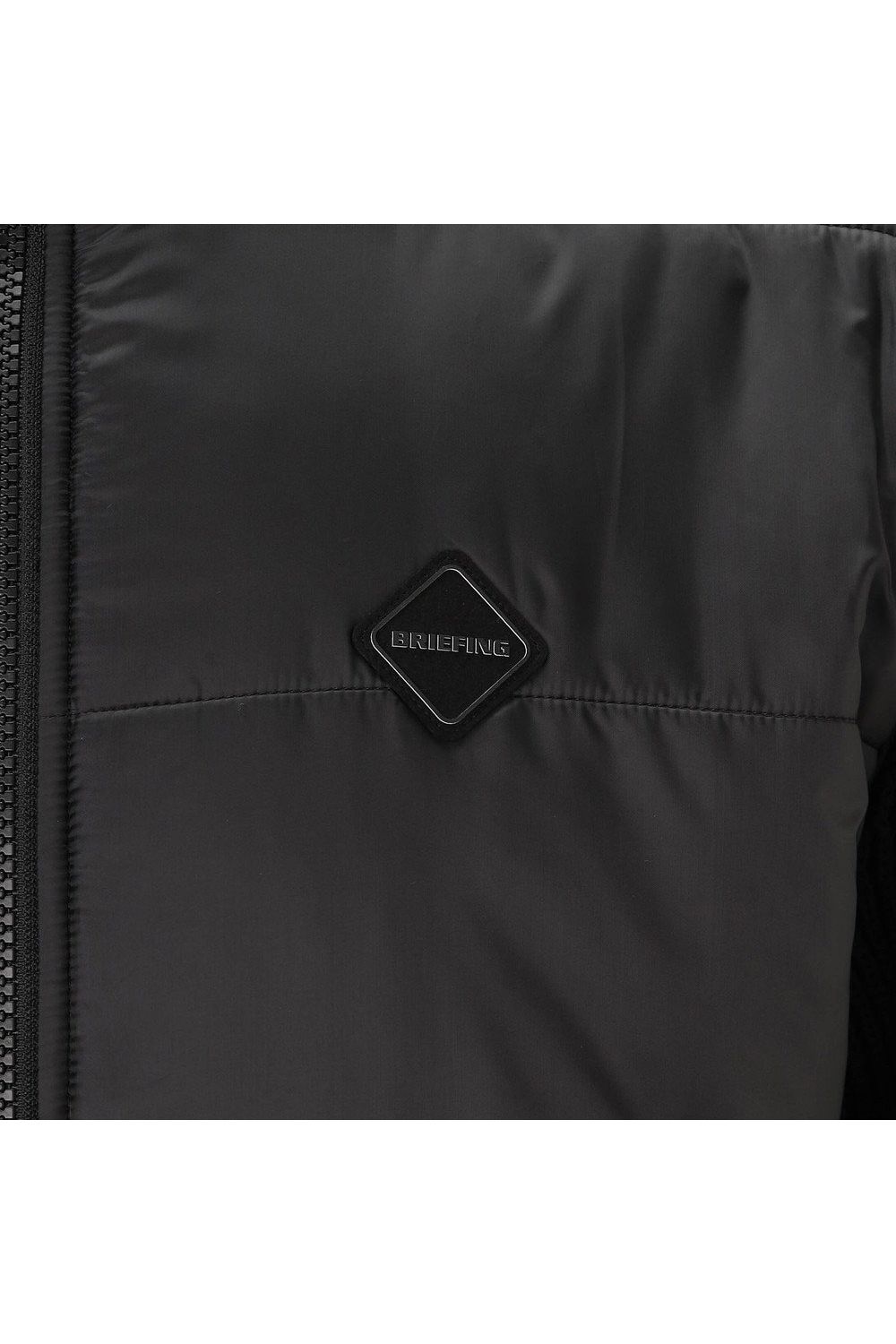 【26AW】 MEN'S WINDBLOCK RIB KNIT PARKA / 畦編みニット&キルティング ハイブリッド中綿パーカー (ブラック)