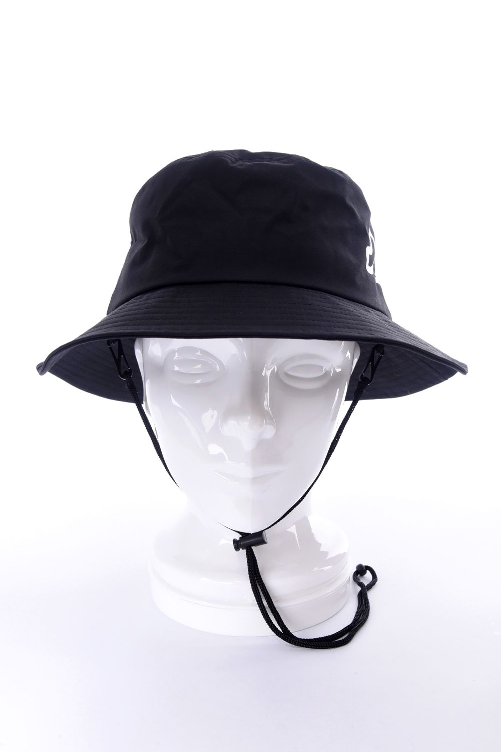 REIN BUCKET HAT / 防水 ロゴ バケットハット (ブラック)
