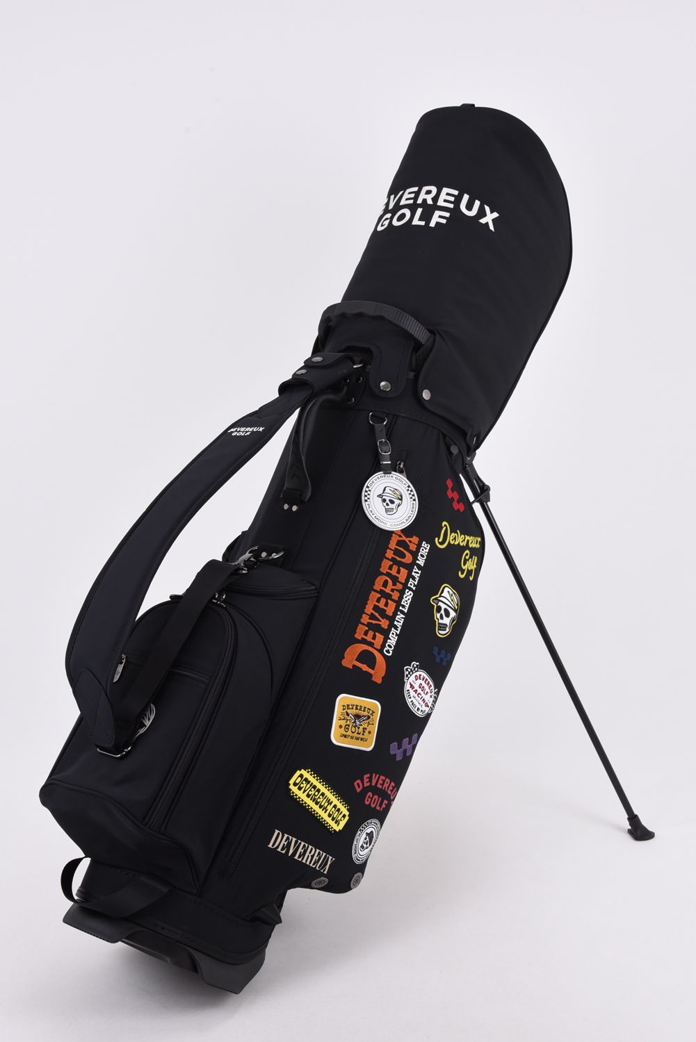 【26AW】 PIONEER TOWN Logo Assorted CADDIE BAG / ロゴアソート スタンドタイプ キャディバッグ (ブラック)