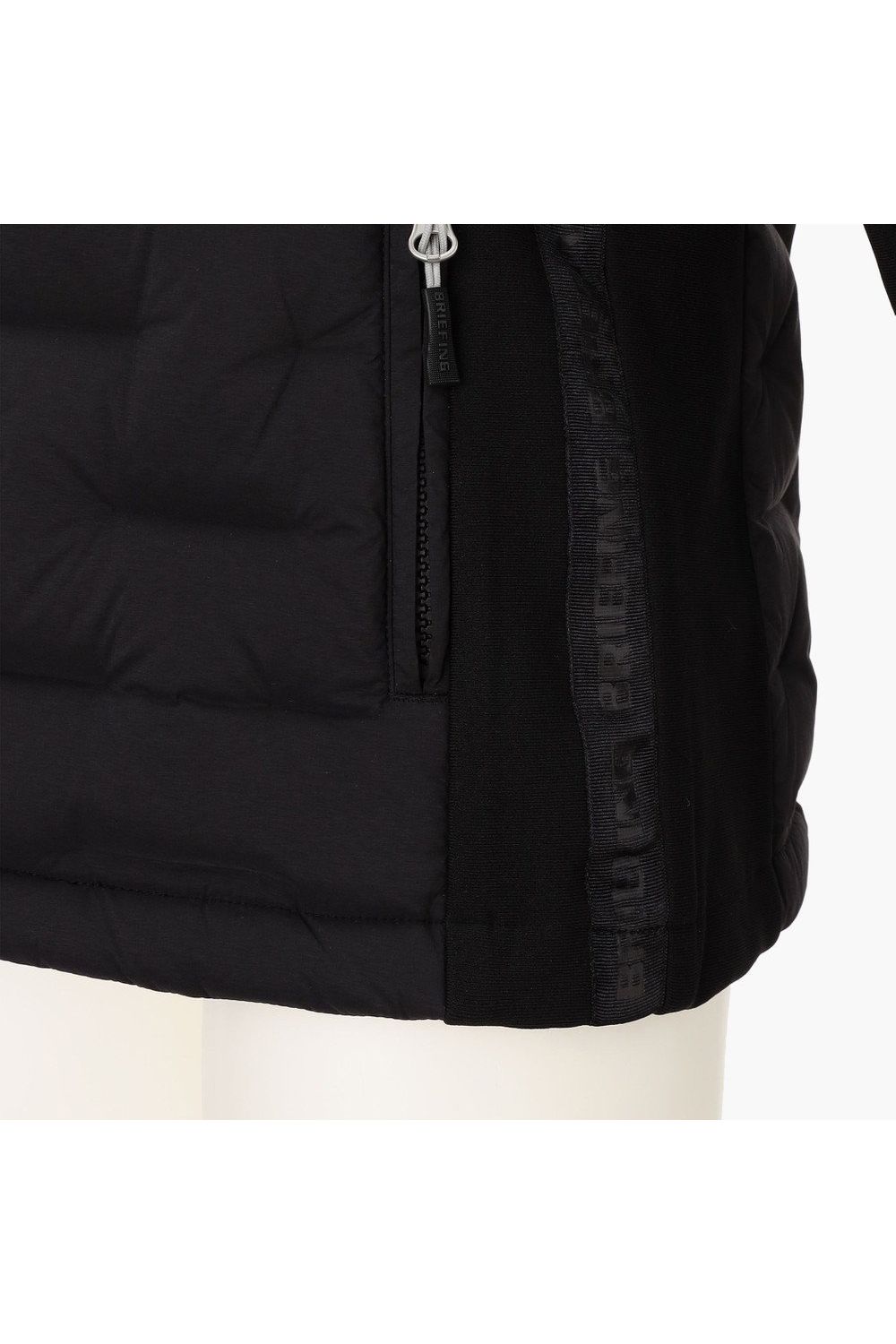 【25AW】【レディース】 WOMEN’S HYBRID DOWN PARKA / ストレッチタフタ ダイヤモンドロゴ ハイブリッドダウンジップパーカー (ブラック)