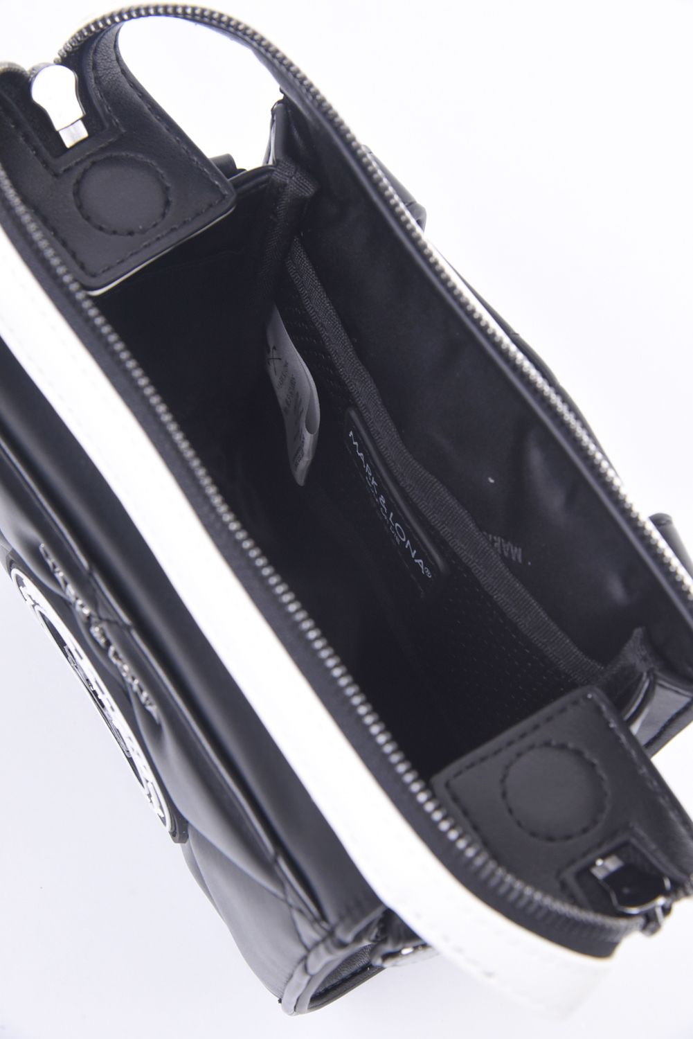 ETERNAL QUILTED 2-WAY BELT BAG / シンセティックレザー サークルスカル キルティング 2WAYウエストポーチ (ブラック)