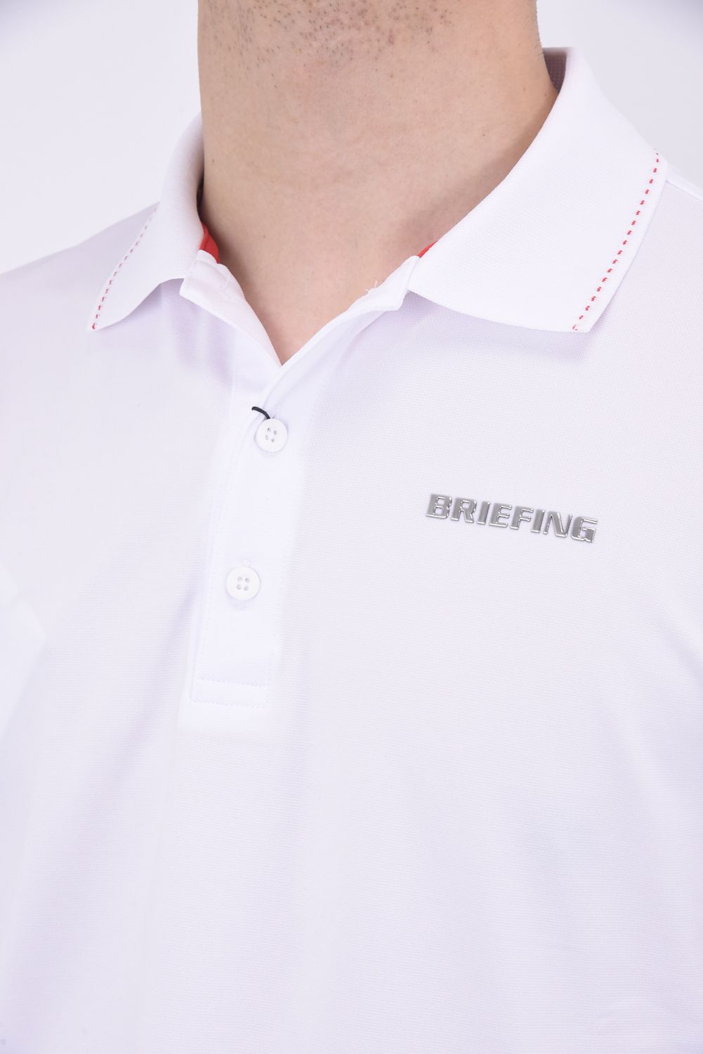 MENS BASIC POLO / ロゴ ベーシックポロシャツ (ホワイト)