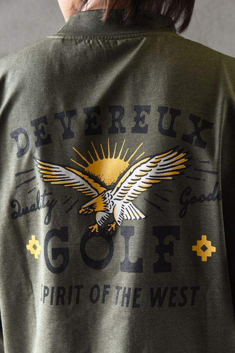 【DEVEREUX GOLF】 オリーブ×ベージュのアースカラーコーデ
