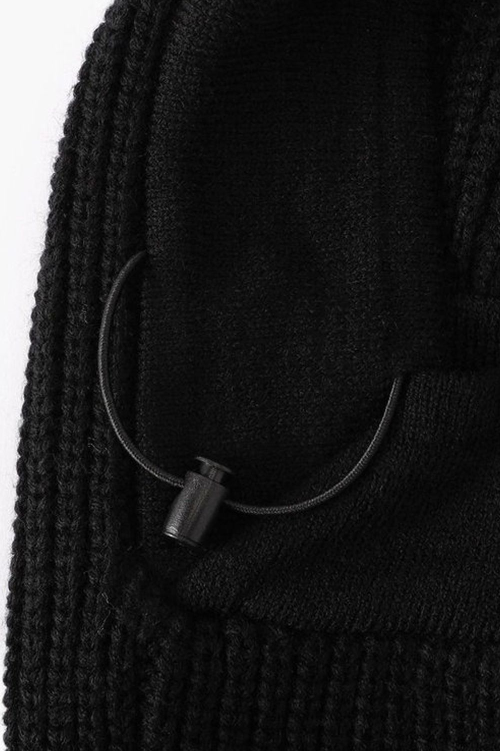 【26AW】 KNIT BALACLAVA / ニット バラクラバ (ブラック)